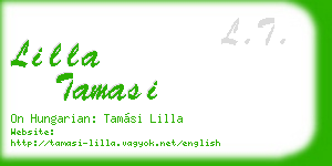 lilla tamasi business card